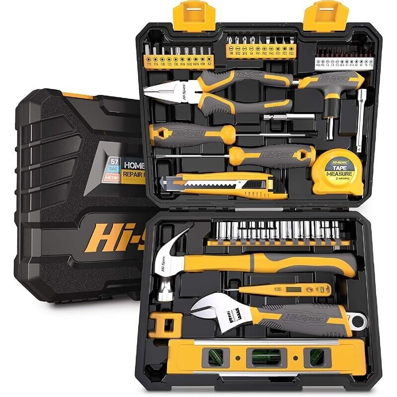 57pc Home Garage DIY Tool Kit Set - Ultimate Utility
