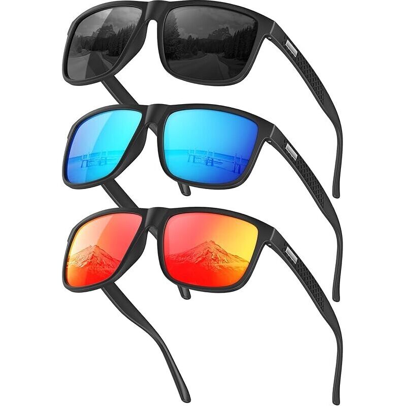3-Pack Cifoya Polarized UV Protection Sunglasses - Best Deal on High-Quality Sunglasses