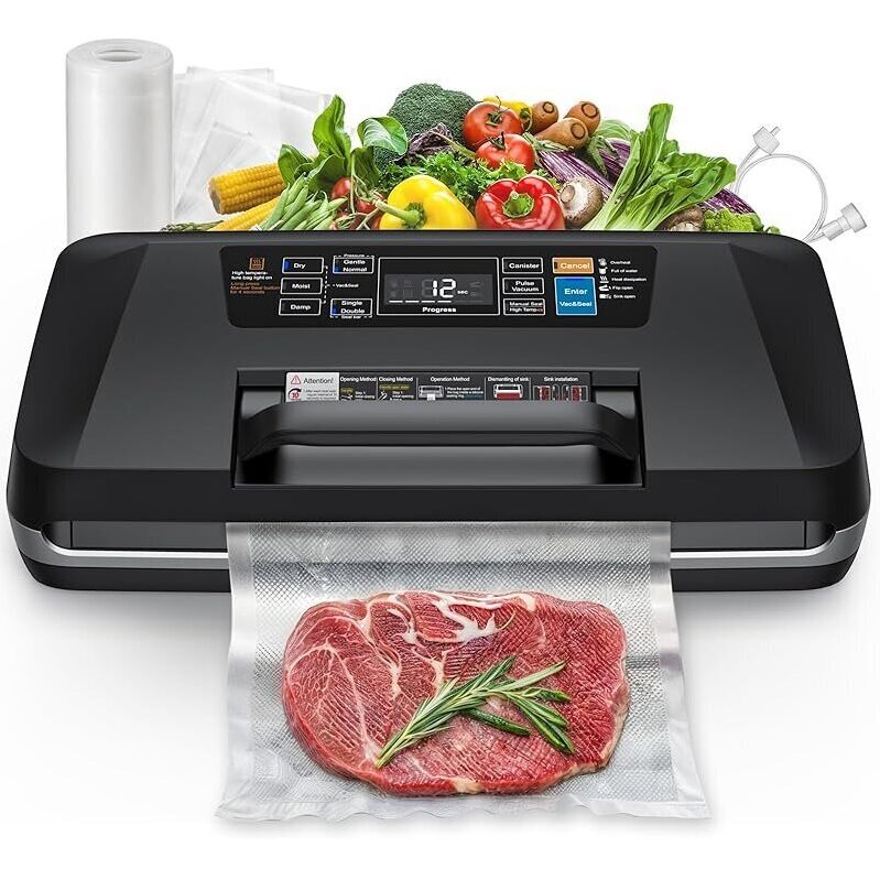Rouuo 230W 95KPa Suction Automatic Vacuum Sealer Machine