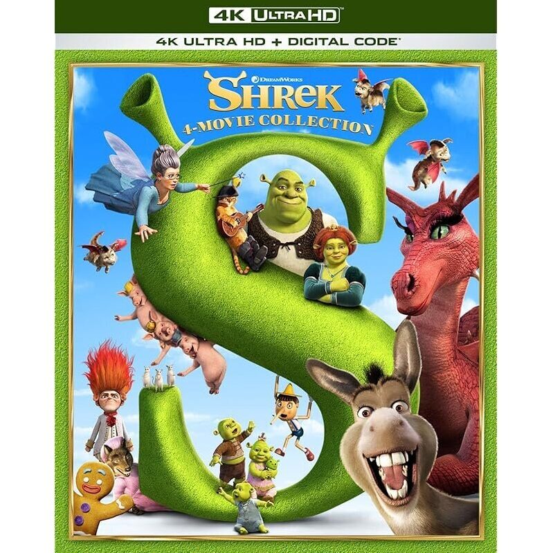 Shrek 4-Movie Collection 4K UHD + Blu-ray + Digital - Ultimate Collection