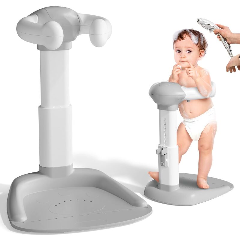 Cooseya Baby Bath with Shower Stand Support - Ergonomic and Adjustable Backrest