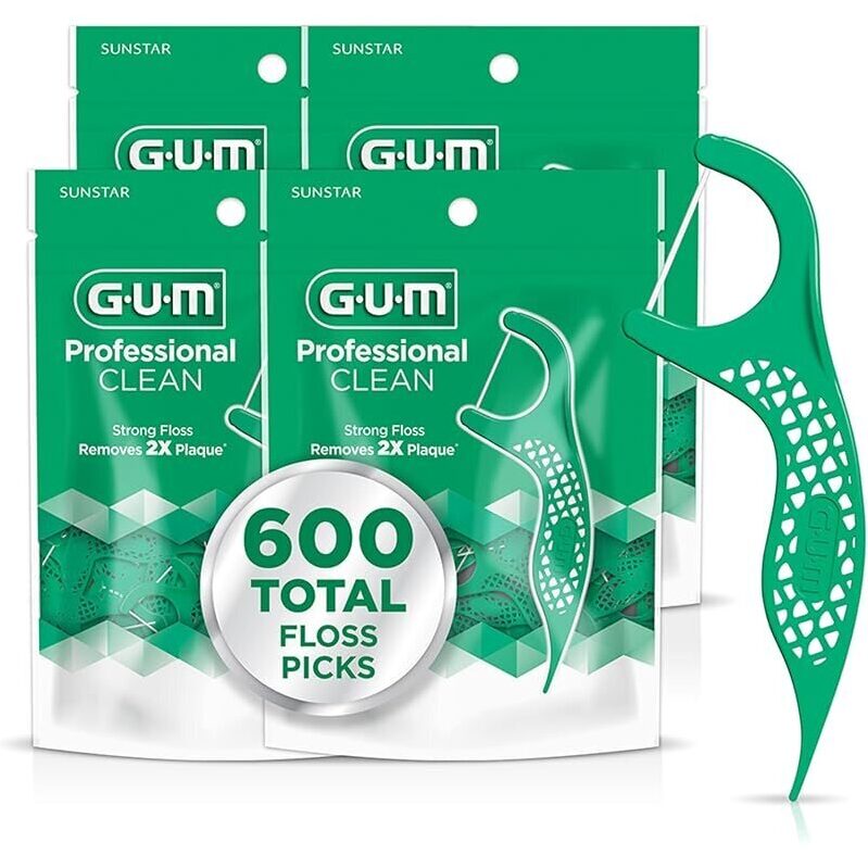 GUM Professional Clean Floss Picks Fresh Mint Flavor 150ct - Deal of the Day