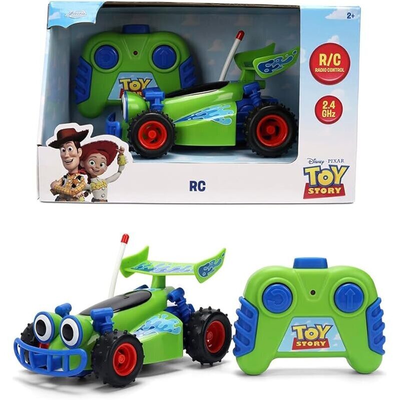 Jada Toys RC Toy Story RC Buggy 36838 - Iconic Green Toy Story RC Car with Easy Control