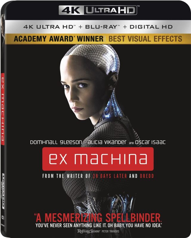 Ex Machina 4K UHD + Blu-ray + Digital Combo Pack - Academy Award Winning Film