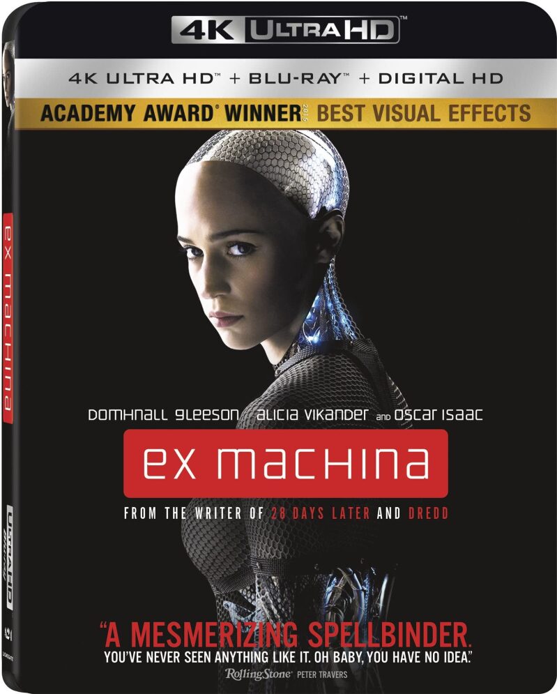 Ex Machina 4K UHD + Blu-ray + Digital Combo Pack - Academy Award Winning Film