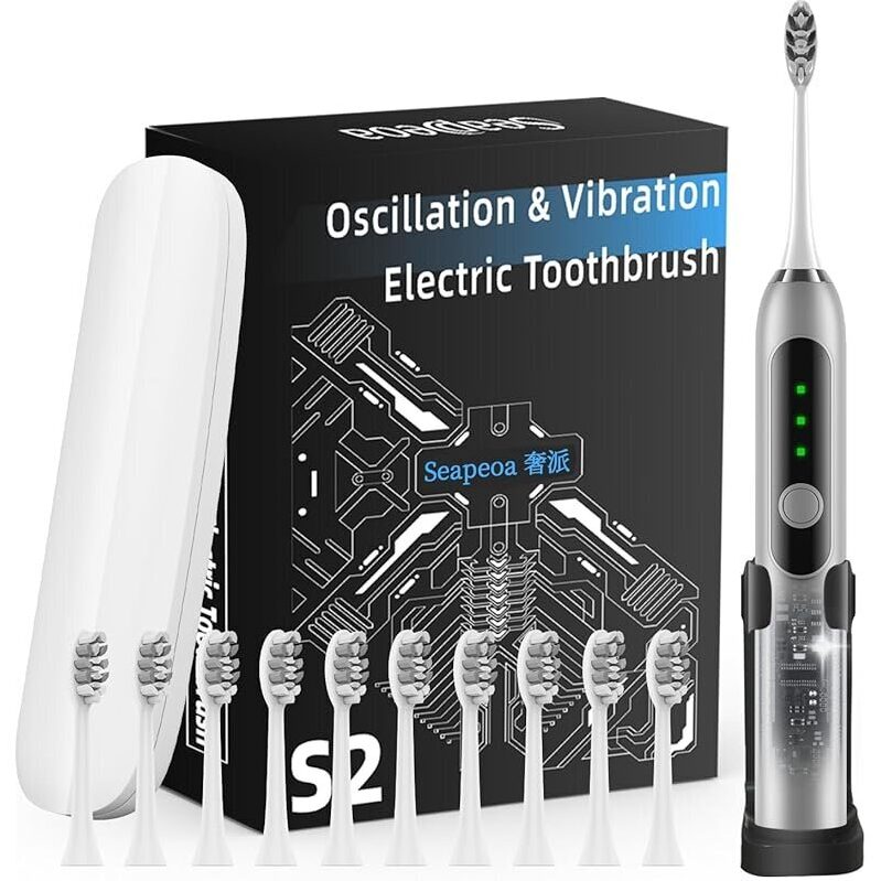 High-Performance Seapeoa 42000vpm Electric Toothbrush Set