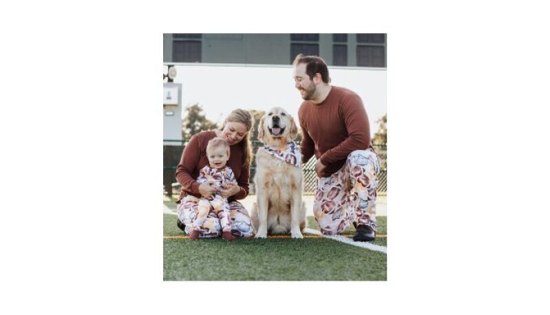 Football Season Organic Matching Pajamas