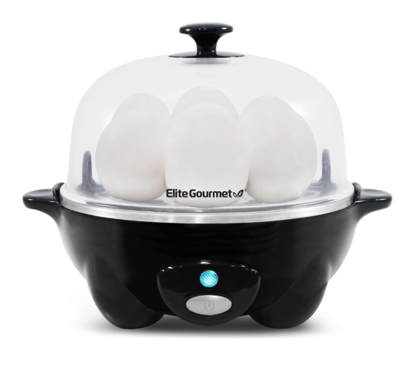 Elite Cuisine Egg Cooker - Black, Save 50% Now!