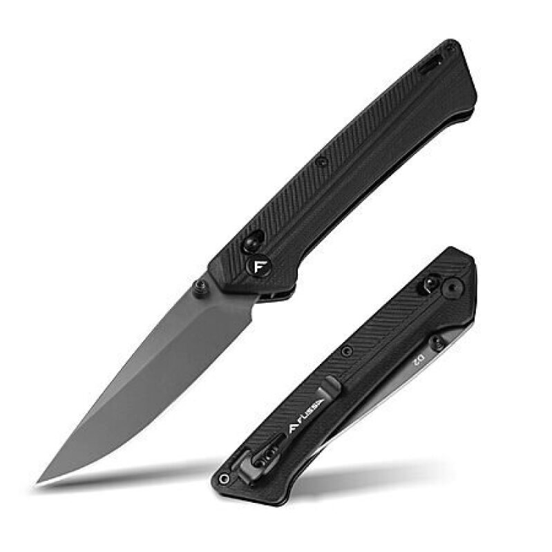 Affordable FLISSA Folding Pocket Knife with D2 Steel Blade - Perfect for Outdoors