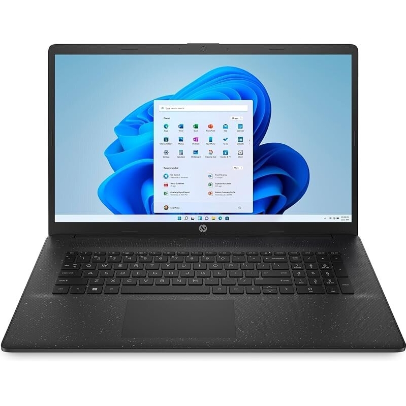 HP 17t-cn400 17.3-inch Laptop with Intel Core 3, 256GB SSD - Great for Work and Entertainment