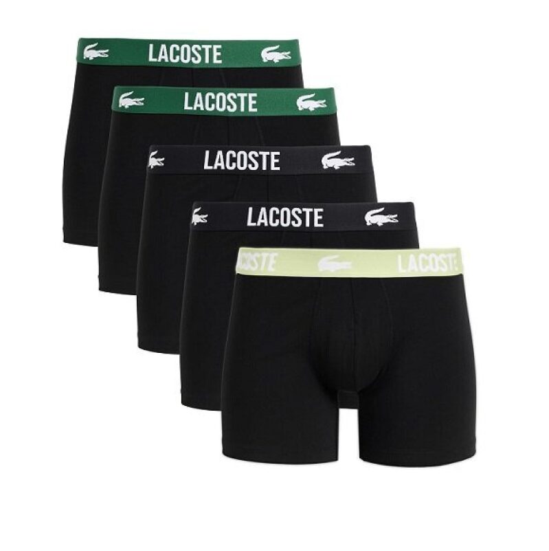 Lacoste Men's Crocodile 5-Pack Boxer Shorts - Low Price Deal