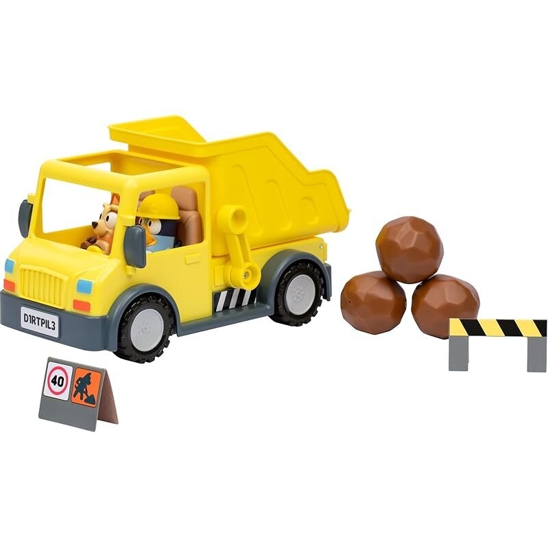 Bluey Dump Truck Playset: Construction Fun with Bluey and Bingo