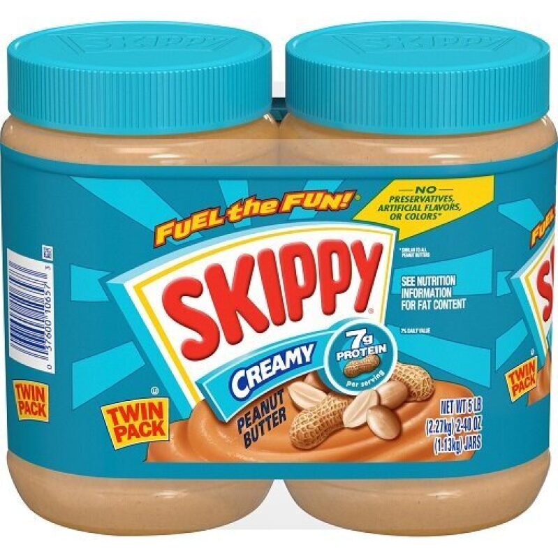 Skippy Creamy Peanut Butter Twin Pack - 40 oz Each