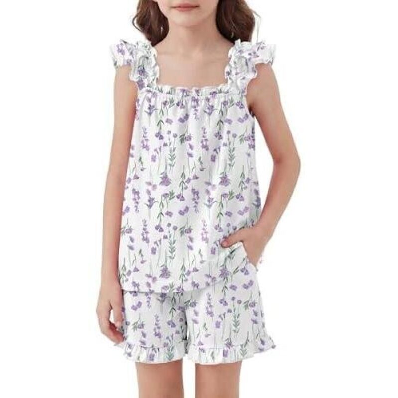 45% Off: Floral Girls' Sleepwear Set - Comfortable & Stylish
