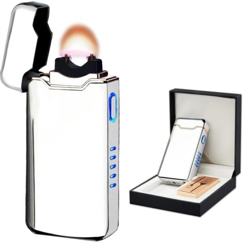 BABOBIU Rechargeable Electric Lighter, Windproof USB Arc Lighter with Safe Design