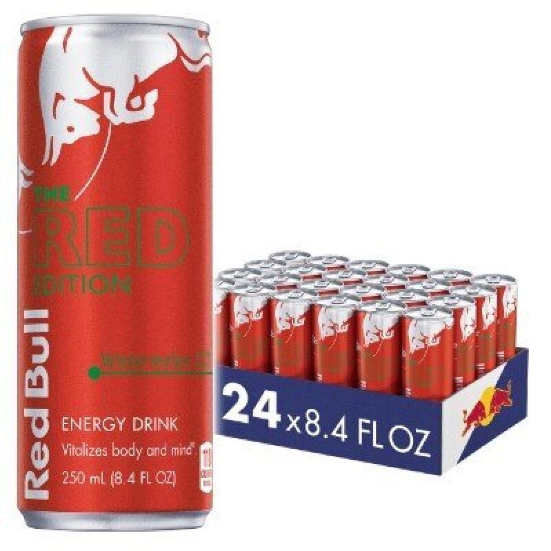 Red Bull Watermelon Energy Drink, 250ml, 24 Cans