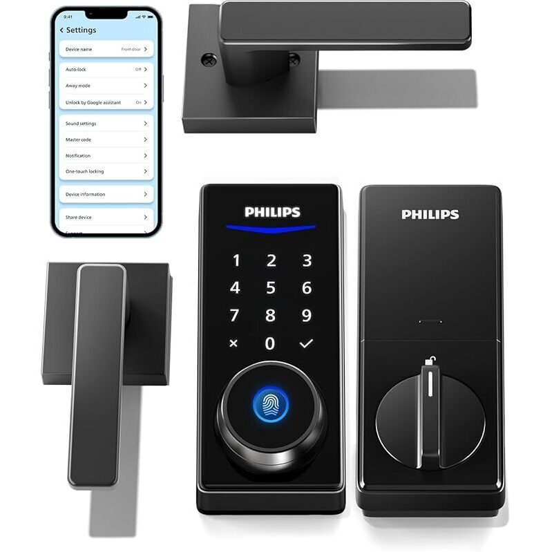 Philips Smart Lock with Handles - Keyless Entry Door Lock Set