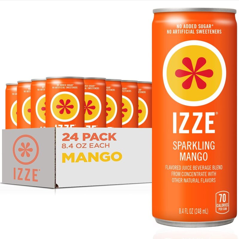 IZZE Mango Sparkling Water Juice Beverage Blend - 24pk, 8.4oz