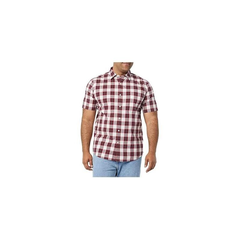 Amazon Essentials Men's Slim-Fit Short-Sleeve Poplin Shirt - Classic Elegance