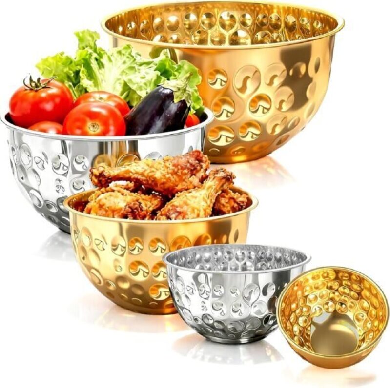 5-Piece Stainless Steel Mixing Bowls Set - 50% OFF