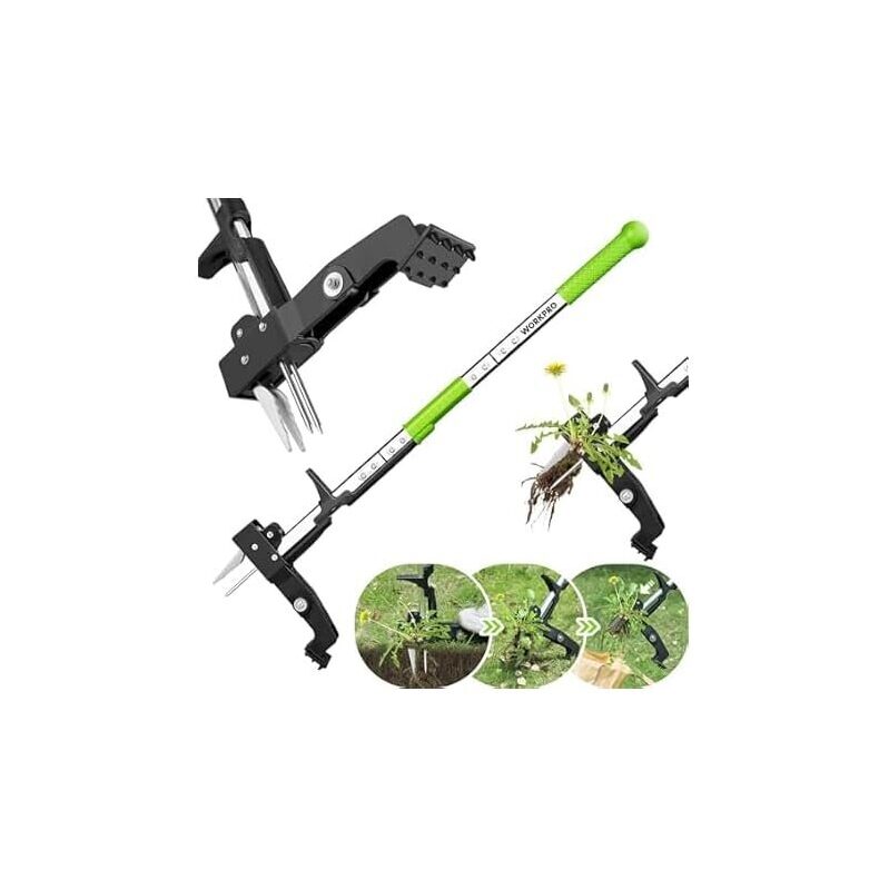 Upgrade Stand-Up Weed Puller Tool - Efficient Garden Weeding