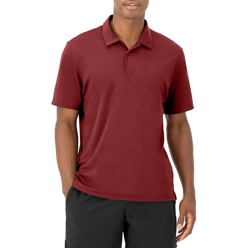 Hanes Men's Moves Performance Short Sleeve Polo Shirt - Active & Comfortable