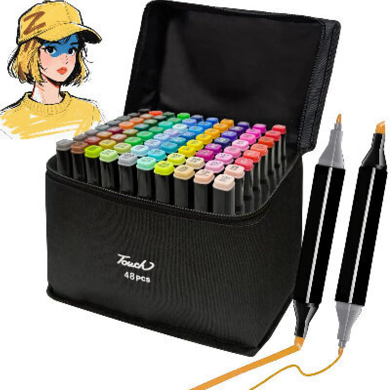 48 Color Double-Headed Markers - Ultimate Drawing Kit