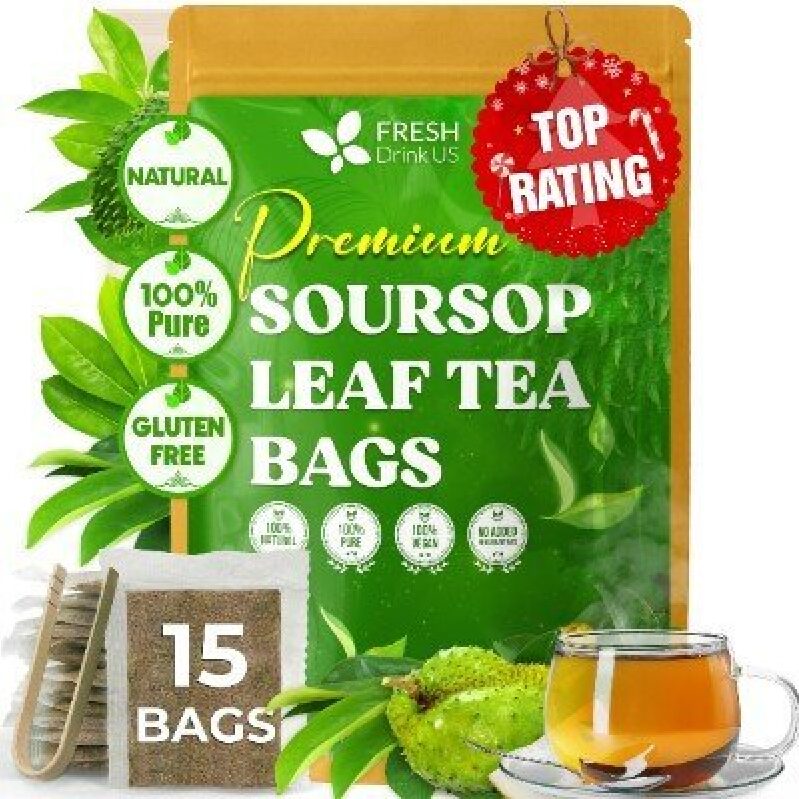 Premium Soursop Leaf Tea Bags - 15 Bags