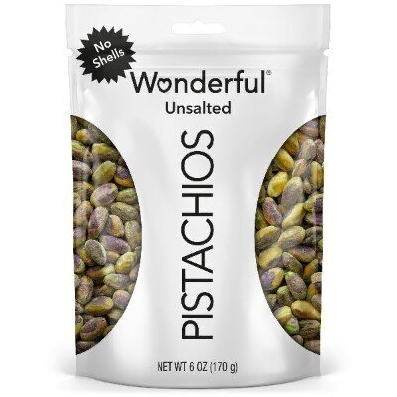 6oz Unsalted Shelled Pistachios - Premium Snack Choice