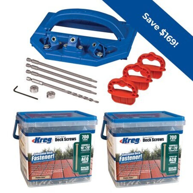 Kreg Deck Jig Concealed Fastener System Bundle - Save $169!