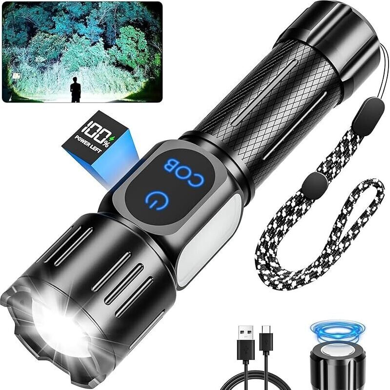 Super Bright 99,000 Lumens Rechargeable LED Flashlight