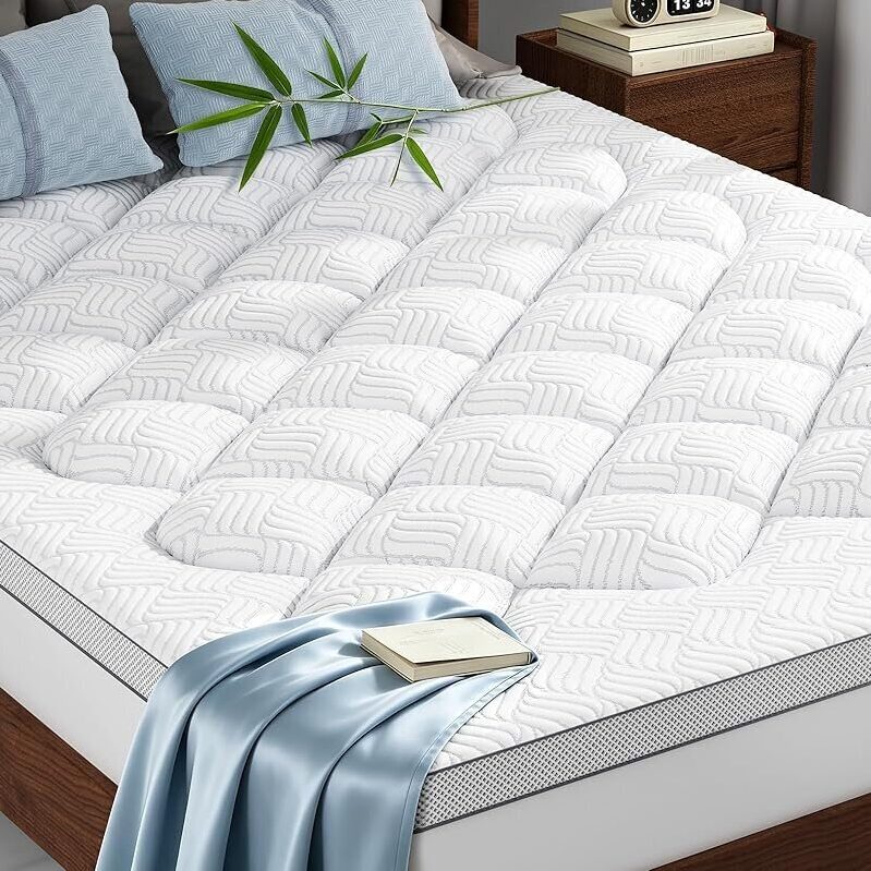 Upgrade Your Sleep with Ghlpecyo's 3 Inch Thick Mattress Topper