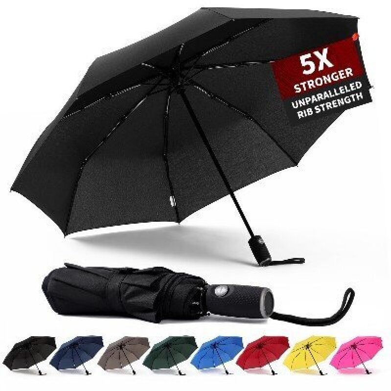 Anntrue Auto-Folding Umbrella - 5X Stronger, Unparalleled Rib Strength