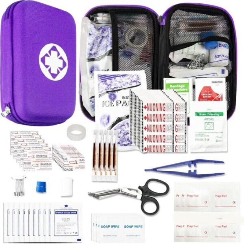 Compact 276-Piece First Aid Kit - Essential Travel & Emergency Kit