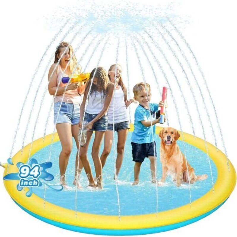 94” Large Splash Pad for Kids & Dogs - Ultimate Summer Fun