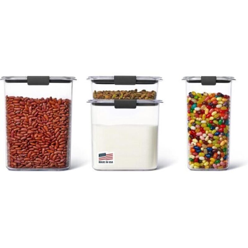 Rubbermaid Brilliance Food Storage Containers - 8-Piece Set, BPA-Free, Airtight & Leak-Proof