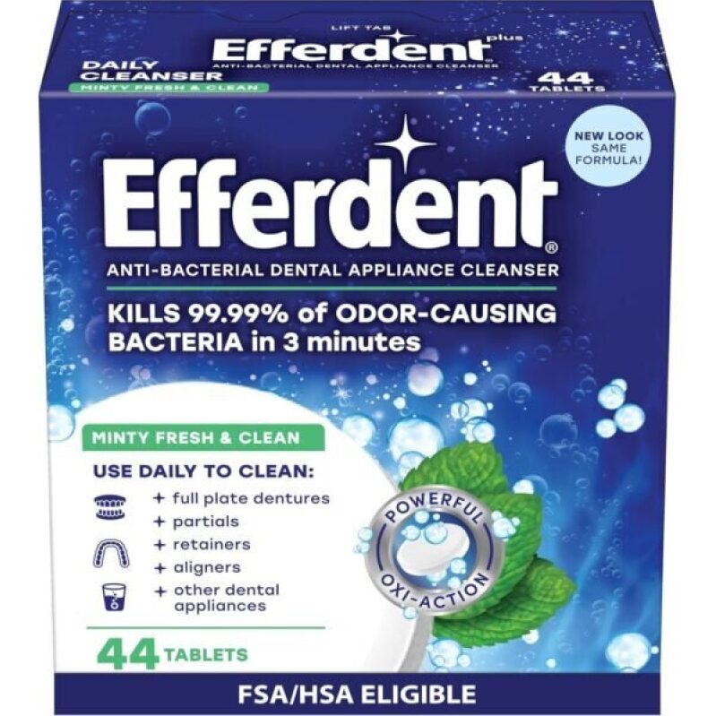 Efferdent Denture Cleaner Tablets - 44 Count, 40% Off