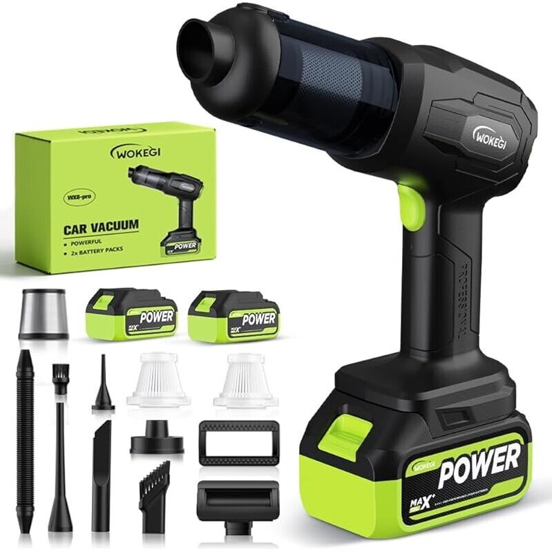 WoKegi WX8 Pro 4-in-1 Cordless Car Vacuum - Powerful & Versatile Cleaning Tool