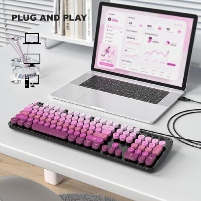 46% Off Wired Computer Keyboard - Plug and Play