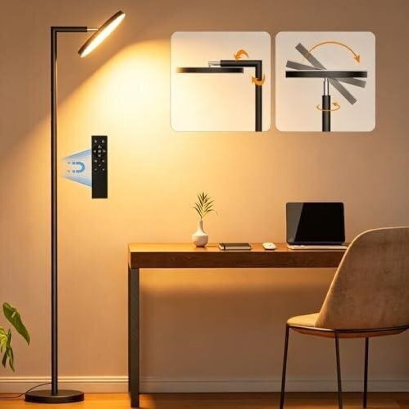 Super Bright LED Floor Lamp 47% OFF - Enhance Your Workspace