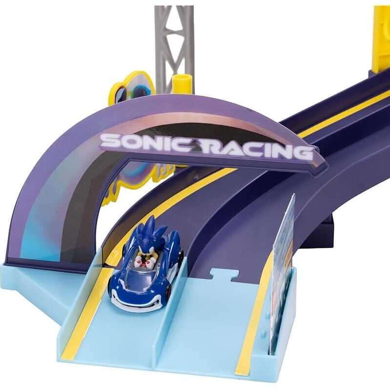 Sonic The Hedgehog E-Stadium Track Set w/1:64 Die Cast Vehicle - Fall 25 Release