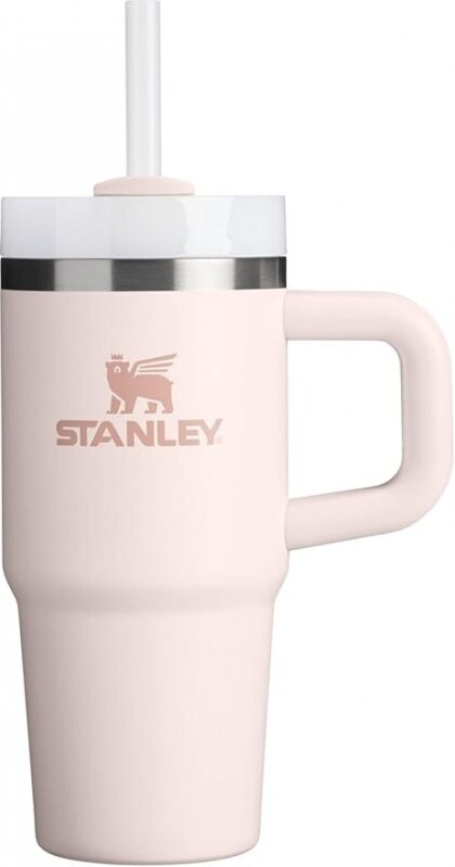 STANLEY Quencher H2.0 Tumbler with Handle and Straw 14 oz - Travel-Friendly Insulated Cup