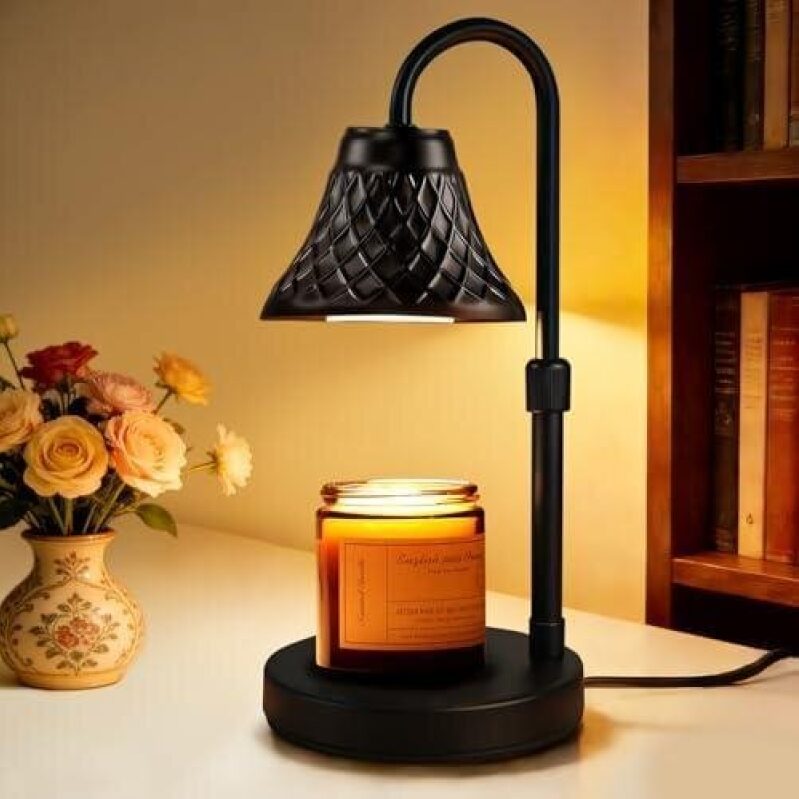 Adjustable 2-Pack Scented Candle Lamp - Timer & Double-Use Aroma