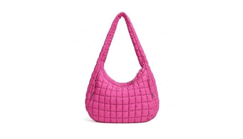 Large Capacity Quilted Puffer Tote Bag for Women