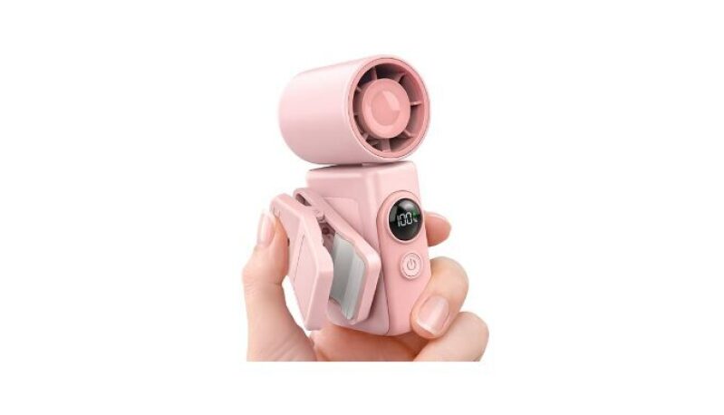 Portable Clip-On Fan - Rechargeable Mini Fan for Summer