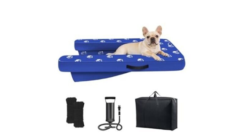 Inflatable Dog Pool Ramp Boat – Perfect for Poolside Fun