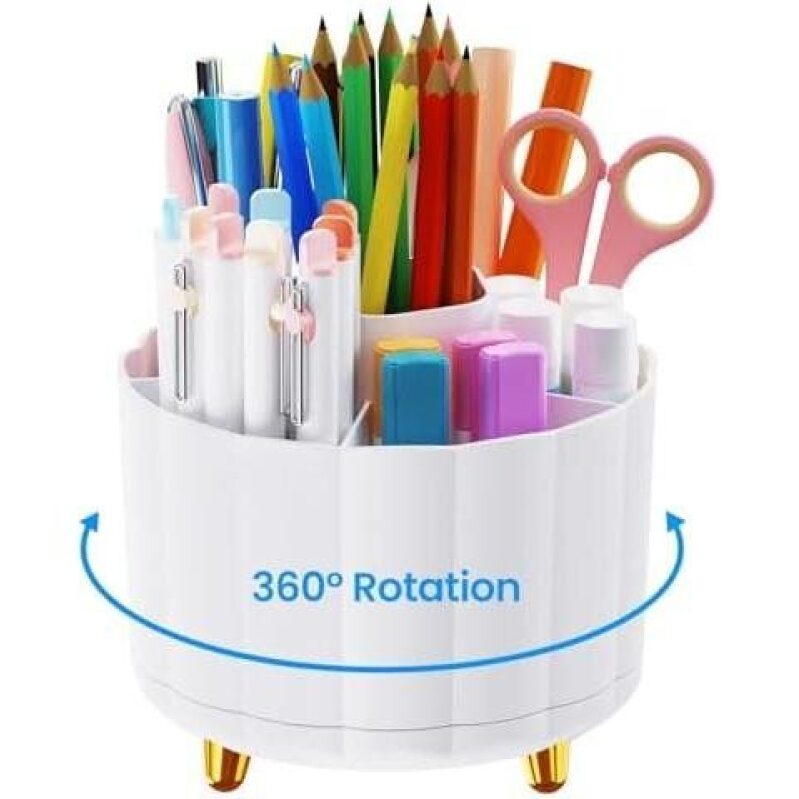 61% Off Rotating Desk Pen Holder - 6 Slots