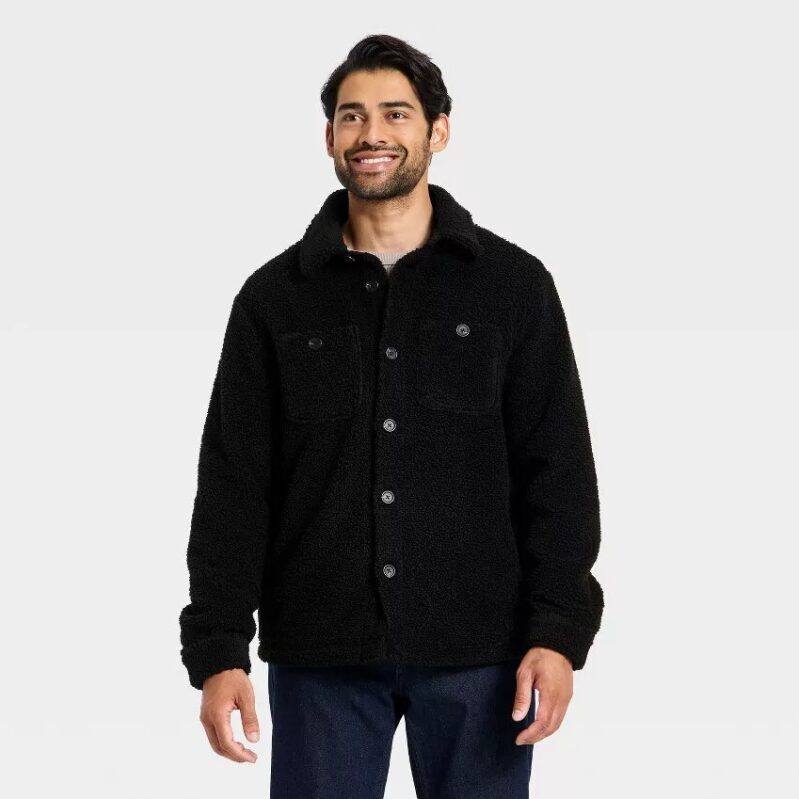 Vintage High-Pile Full Button Jacket - Perfect for Cold Weather