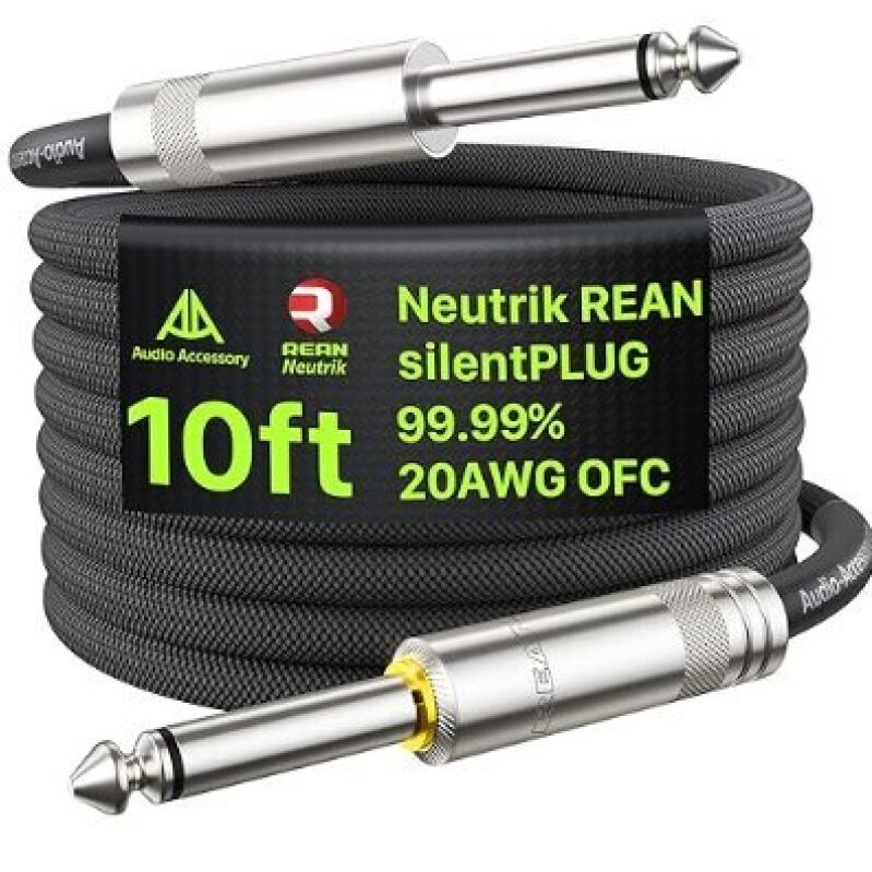 Neutrik Silent Guitar Cable 10ft - Noise-Free Performance