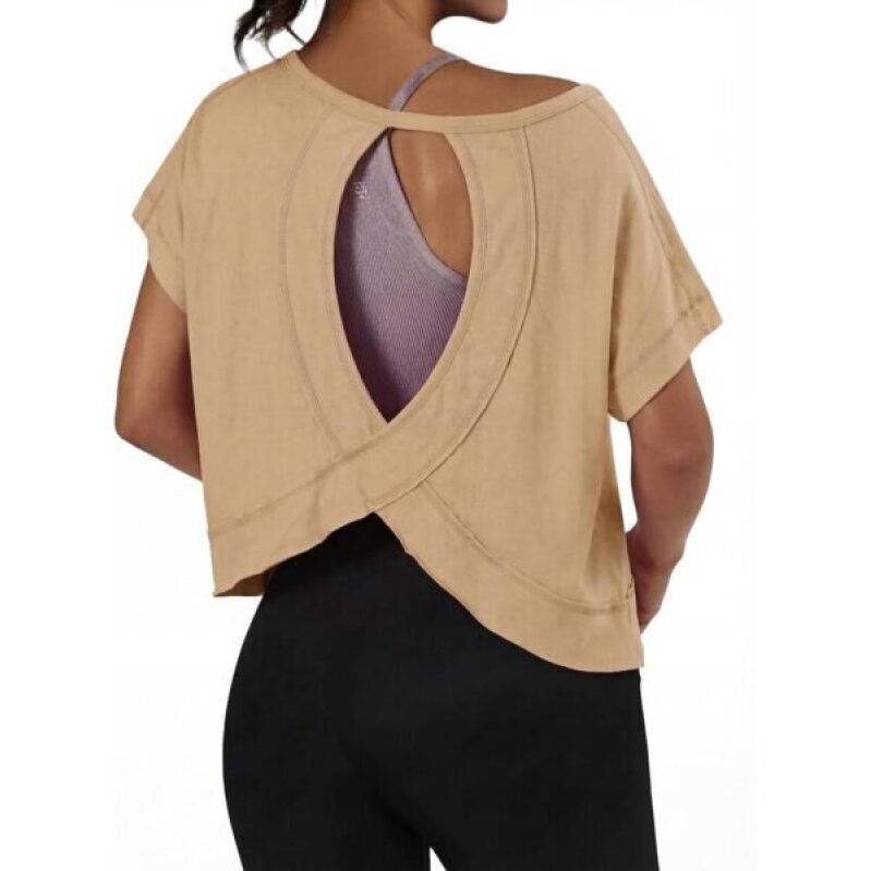 GRECERELLE Women's Open Back Workout Top - 50% Off
